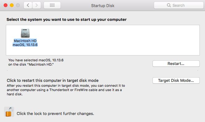 start mac in target disk mode